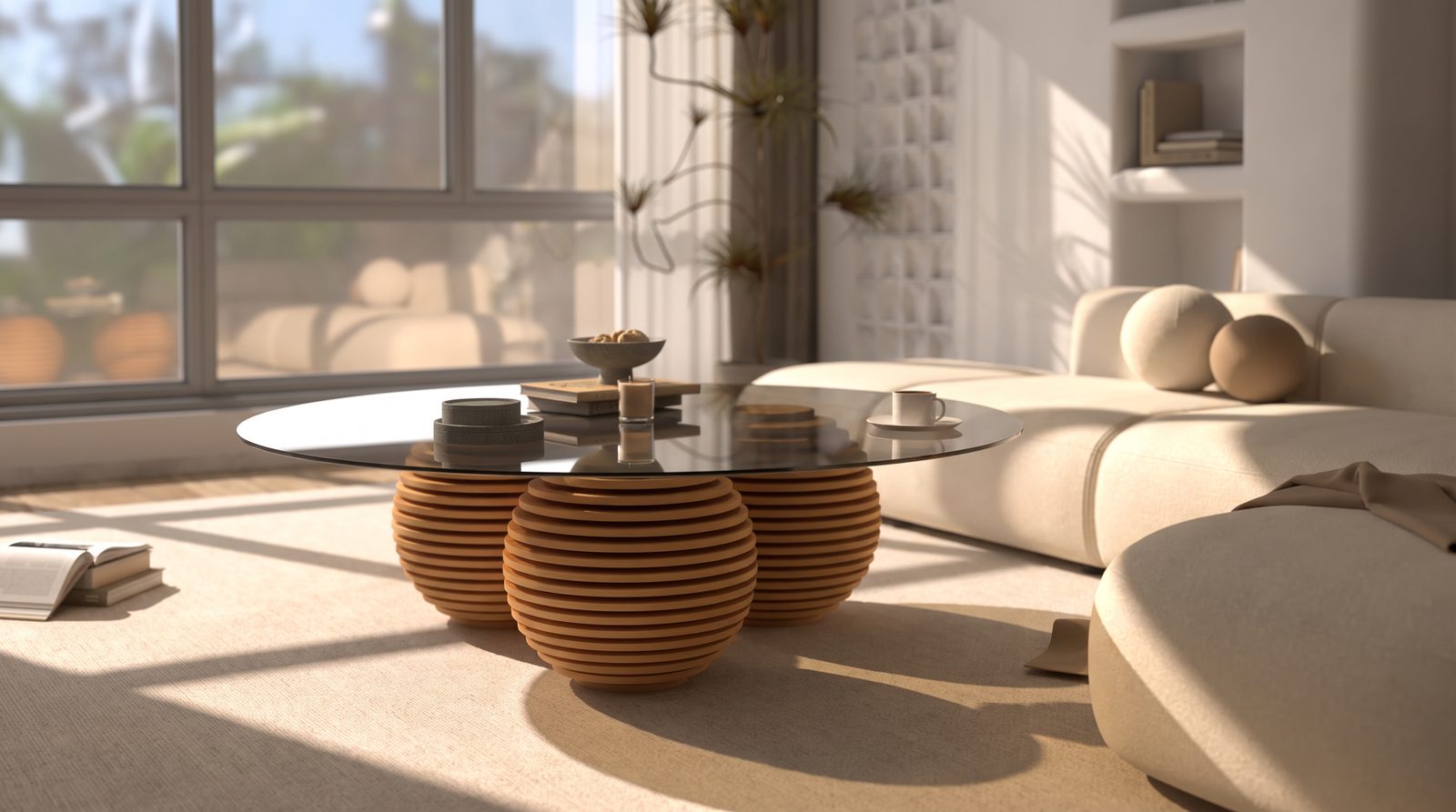 Parametric coffee table w aranzacji